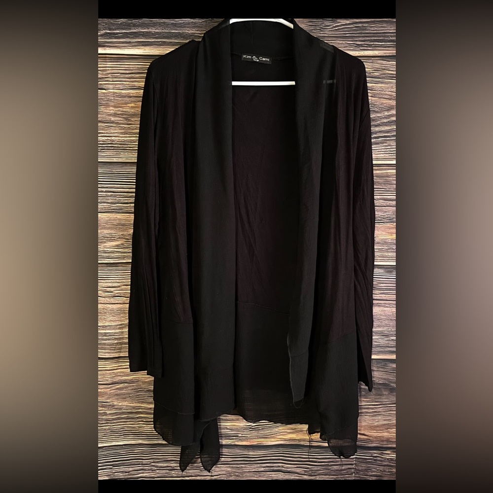 Black cardigan